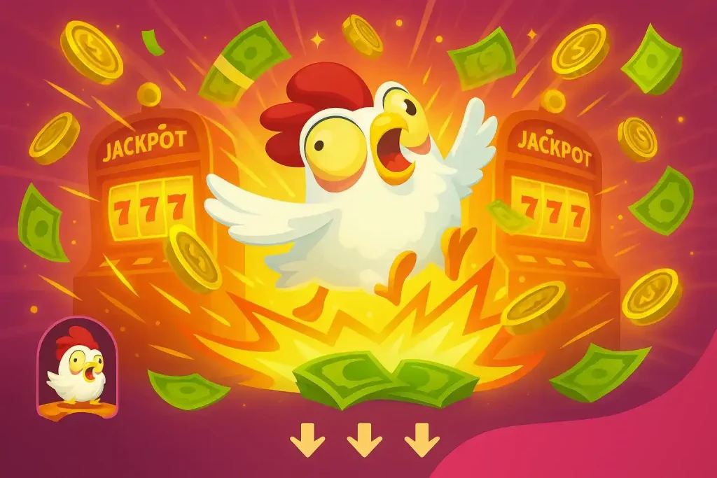 Road crossing in the game Chicken Road