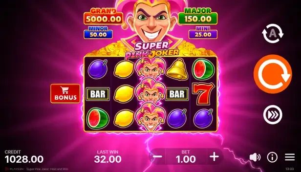Бонусы Hold и Win с множителями Joker в игровом автомате Pink Joker