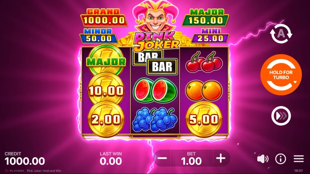 В слоте Pink Joker запущена функция Cash Collect с отображением доступных джекпотов